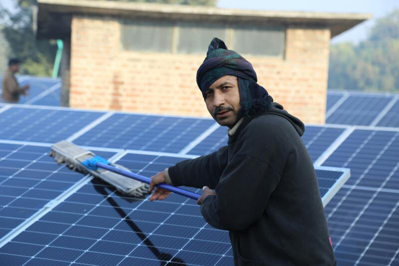 nettoyage panneaux solaires
