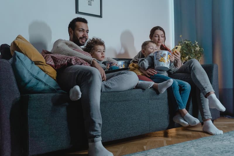 Soirée film en famille
