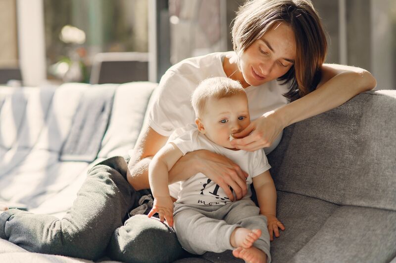 maman et son bebe